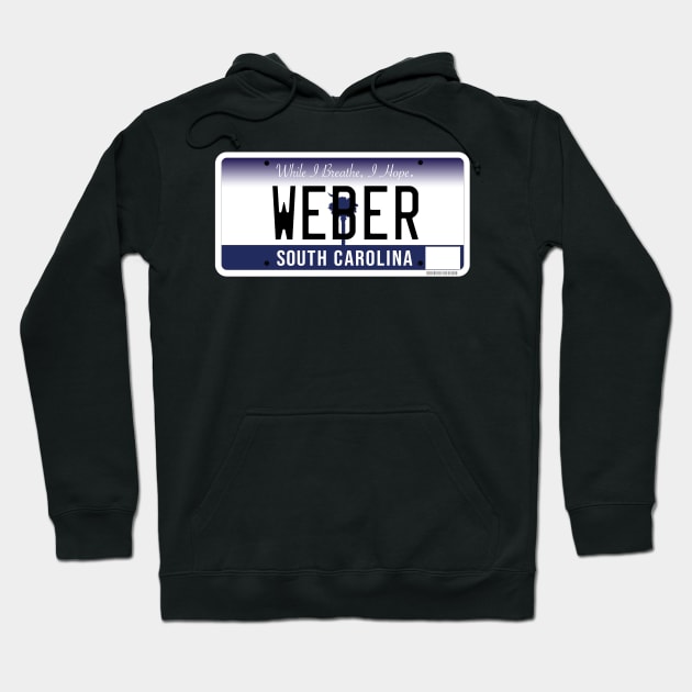 South Carolina custom Weber grill vanity License plate Hoodie by zavod44